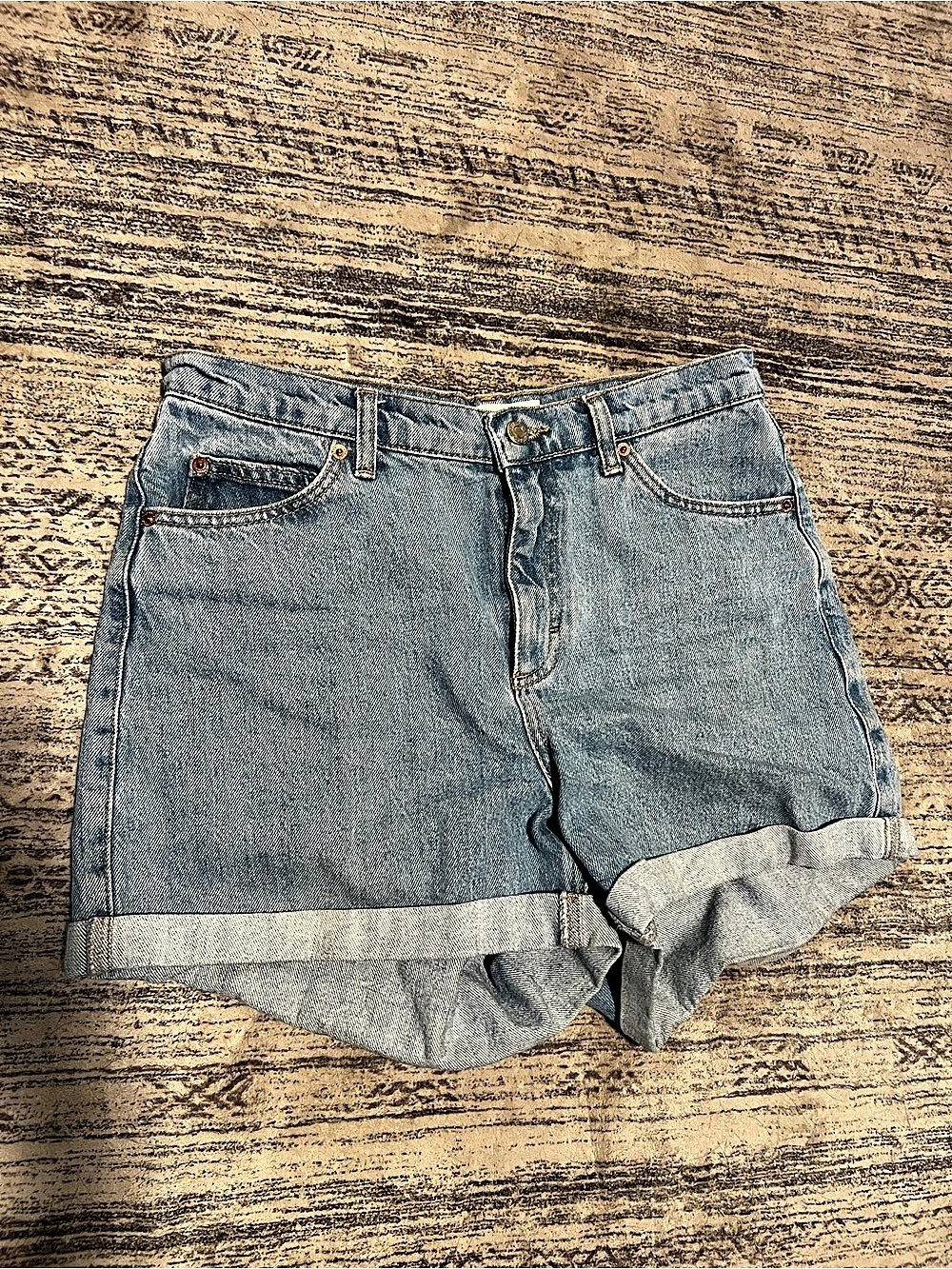 TOPSHOP Denim Mom Jean Shorts